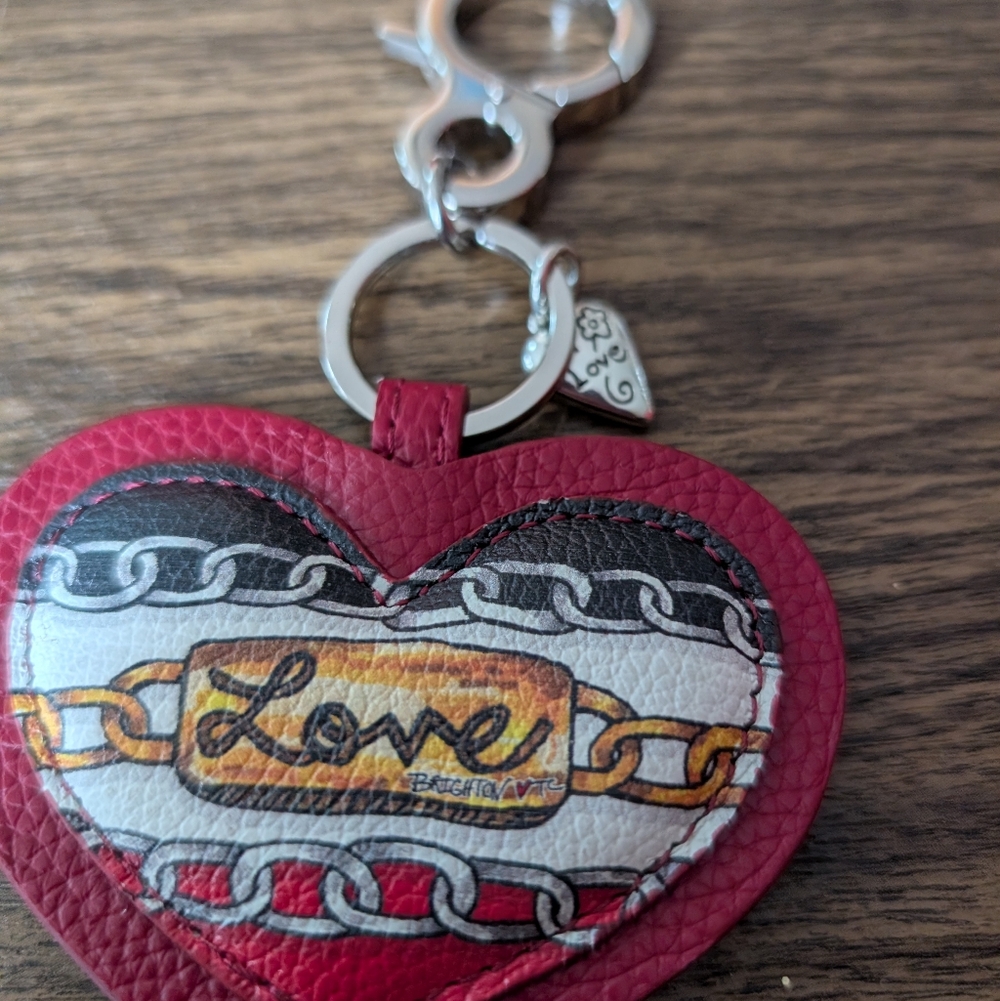 Brighton Key Chain with Heart Details. Never Used